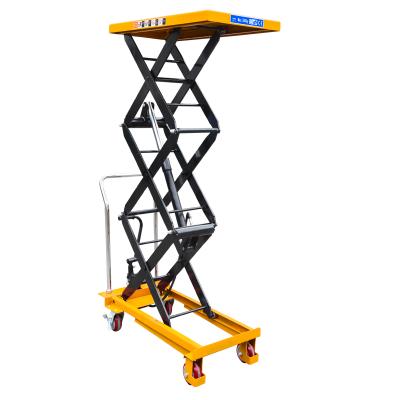 China Hotels China Manufacturer 500kg Table Lift Three Scissor Lift Table Portable Lift Platform for sale