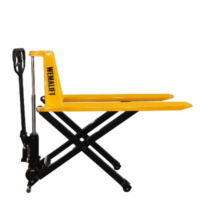 China Hotels Factory Supply 1.5 Ton High Scissor Lift Hydraulic Manual Hand Pallet Truck Jack For Sale for sale