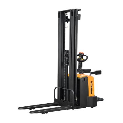 China Hotels Factory 3300lbs Loading Powerful Lifting Stacker 1.6-4m High Full Electric Lift for sale