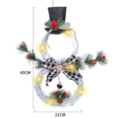 China Christmas Decoration Christmas Tree Party Hanging Ornaments LED Lights Christmas Garland for sale