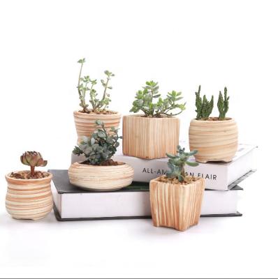 China Indoor Plant Pot Cactus Pots Europe Home Decoration Ceramic Plant Succulent Pot for sale