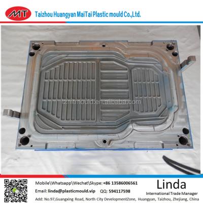 China Steel Super Stable High Quality Plastic Injection Car Foot Mat Mold, Comfortable Car Mat Plastic Injection Mold Customized Tooling for sale