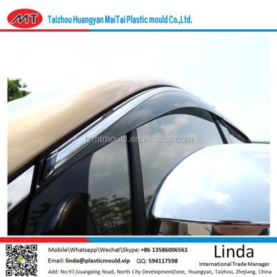 China New Product Steel Design Injection Door Visor Auto Window Rain Shield Mould,Car Injection Auto Door Sun Visor Window Deflector Guard Mold for sale