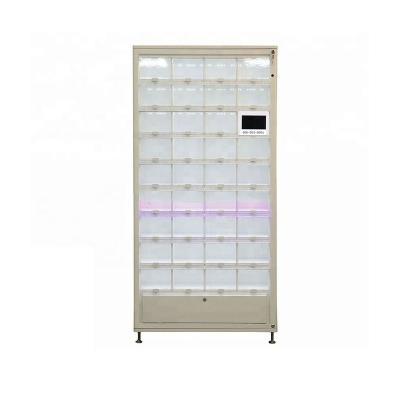 China Indoor Large Combined Cubicle Storage Vending Machine For Fast Foods With Heating System for sale