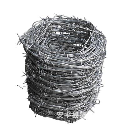 China Heavy Coated Galvanized High Strength Reverse Twisted Road Road Barbed Wire Fence for sale