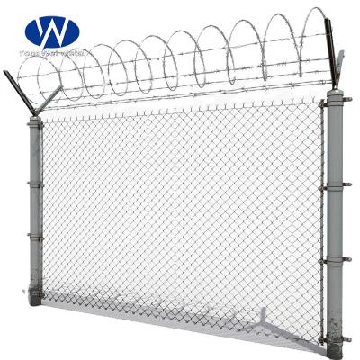 China Pressure Treated Timber Factory Direct Wholesale Chain Link 8 x50 Fence For Airport for sale