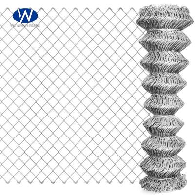 China Plain Weave China Direct Gauge Galvanized Chain Link Fence 6 PVC Coated for sale