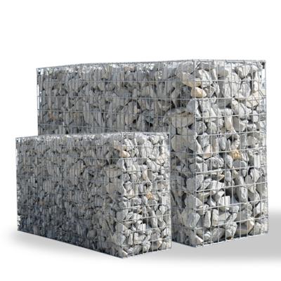 China Gabions Galvanized Gabion Box 2x1x1m Square Welded Gabion Retaining Wall for sale