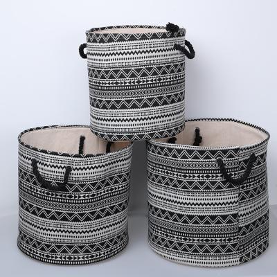 China Viable Waterproof Cute Baskets from Owl Printing Washable Teak Laundry for sale