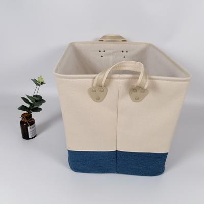 China Dirty Clothing Cotton Cloth Folding Laundry Hamper Household Toys Sundries Storage Hamper Laundry Basket for sale