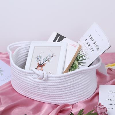 China Fashion Design Sustainable Wine Baby Storage Basket Wholesale Cotton For Baby for sale