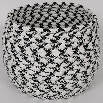 China Sustainable High Quality Paper Basket Gift Paper Rope Storage Paper Basket for sale