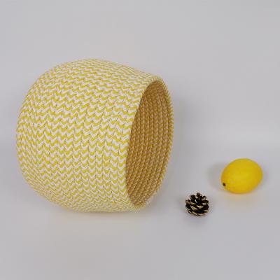 China New Design Eco - Friendly Cotton Paper Rope Storage Sundries Baskets Sustainable for sale