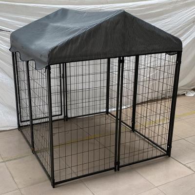 China 2021 Hot Sale Breathable Pet Care Durable Metal Dog Cage With Cover for sale