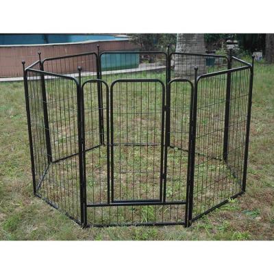 China High Quality Indoor Outdoor Portable Barrier Breathable Metal Dog Pet Cage for sale