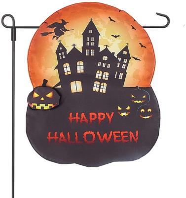 China Health Care Institutes Halloween Festivals Double Sided Bats Spooky Spooky House Decorations Yard Pumpkins House Vertical Flags for sale