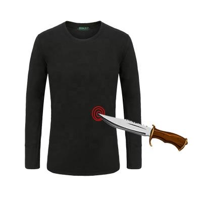 China Anti-cutting men sleeve long hoody t-shirt cutting stab proof resistant clothing for body protection for sale