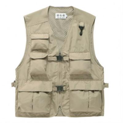 China QUICK DRY Men's Outdoor Multi-pocket Photography Workwear Fishing Vest for sale