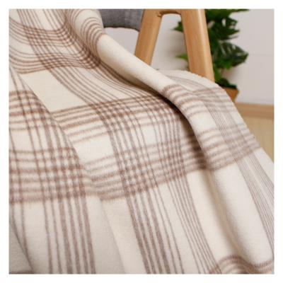 China Plain Solid Color Long Hair Plaid Alpaca Wool Smooth Fabric for sale