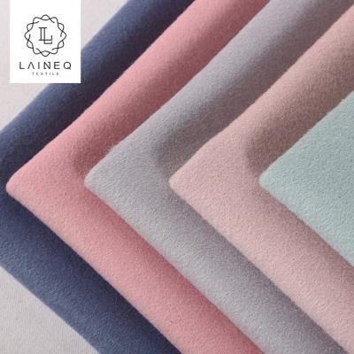 China 2019 new design simply double face hot touch fabric for outwear australian wool nylon fabric for sale