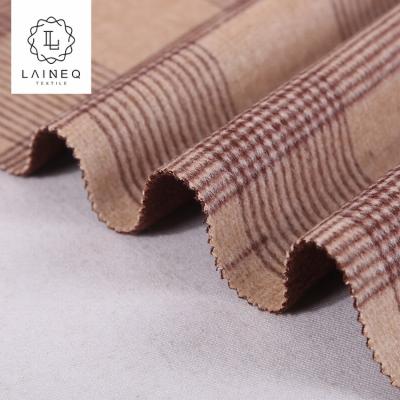 China Hot Selling High End Thick Heavyweight Plaid STOCK Plaid Tartan Wool Fabric For Coats for sale