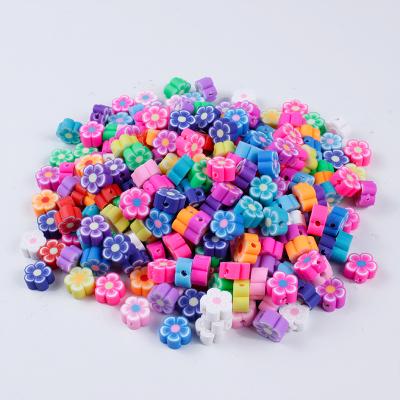 China 10mm 50Pcs/Lot Clay Spacer Beads Flower Shape Ceramic Clay Beads For Jewelry Making DIY Crafts Handmade Accessories for sale