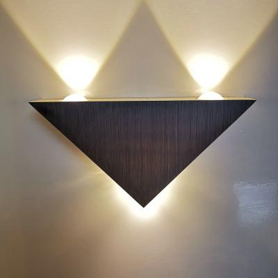 China 3W Post Modern Led Aluminum Wall Lamp Body Triangle Wall Light For Bedroom Light Fixture Bathroom Lighting Fixture Home Wall Sconce for sale