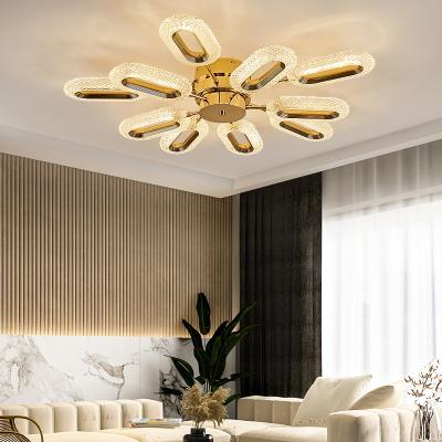 China Modern Hanging Pendant Light for Indoor Lighting LED Crystal Ceiling Chandelier Dining Table Home Decor Bedroom Living Room Lamp for sale