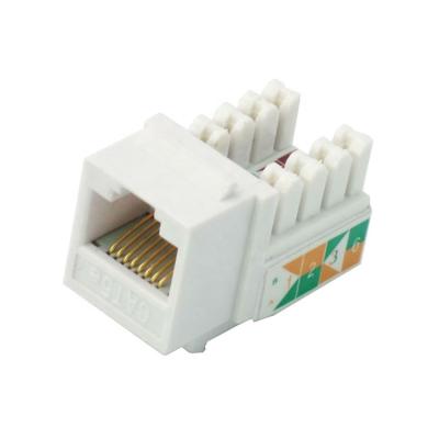 China ABS ROHS Utp Rj45 Keystone Jack Cat 6 Keystone Toolless 90 Degree UTP Rj45 Trapezoidal Jack Cat 6 for sale