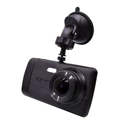 China Zinc Alloy+ABS 4 Inch 170 Degree Dash Dual Cam Screen Lens Car DVR Camera HD 1080P With Night Vision VCR G-sensor Parking Monitoring for sale