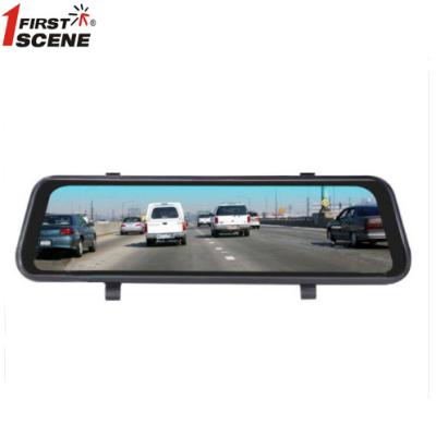 China NIGHT VISION FIRSTSCENE Full HD Wide Angle Lens 1080P Resolution Dual Streaming Media Rearview Mirror Car DVR With GPS Optional for sale