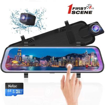 China 1080P+1080P Firstscene 9.66inch 1080P+1080P Car Stream Media Mirror Camera With Parking System for sale