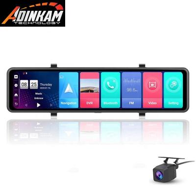 China NIGHTVISION Firstscene 12 inch FHD 1080P Touch Screen Android Full 8.1 4G 2GB+32GB Car Rearview Camera Stream Media Wifi BT for sale