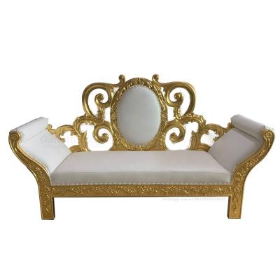 China Super comfortable luxury royal king throne chair gold wedding cheap chair for bride and groom for sale