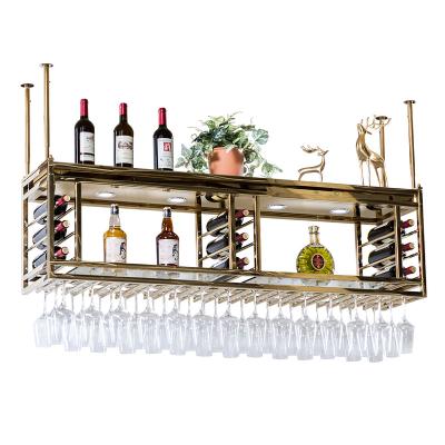 China Elegant Freestanding Wine Glass Rack Worktop Wine Glass Rack Stemware Storage Cooling Freestanding Table Rack for sale