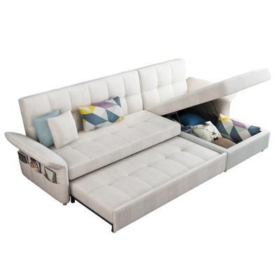 China 2019 Modern Style Super Comfortable Comfortable Sectional Convertible Fabric Sofa Cum Bed for sale