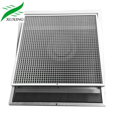 China Hinged decorative grills/eggcrate/detachable air ventilation HVAC aluminum egg crate grill for sale