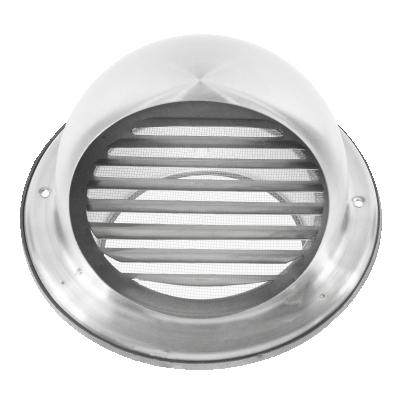 China Modern Round Bull Nosed 304 Stainless Steel Vent Cap With Insectscreen for sale