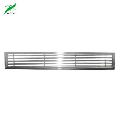 China Modern Stainless Steel 304 316 Air Conditioning Supply Return Bar Decorative Linear Air Grille for sale