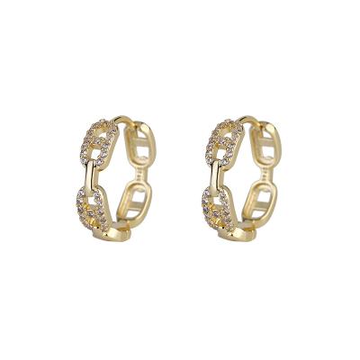 China Other Jewelry Wholesale Retro Diamond Earrings Customized by Charm Fashion Trendy Factory Simple Style for sale