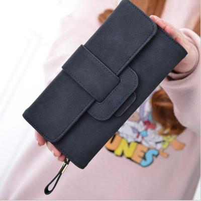 China New waterproof Korean version of the women's fashion three-fold long buckle wallet multifunctional card of the women's wallet zero hand-held bag wallet for sale