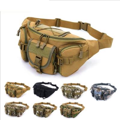 China Fashion Camouflage Water Resistant Fanny Pack Slim Soft Polyester Waist Bag Pack For Man Women Carrying Dry Duffel Bag for sale