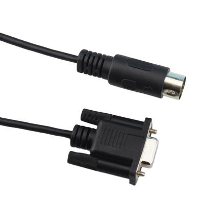 China Customize plug db 9pin male to 4pin aviation cable assembly custom rs232 extension cable for sale