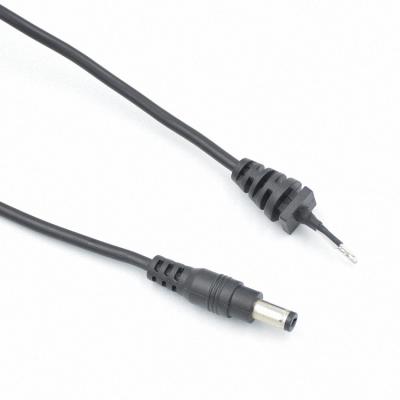 China Customize DC Cable 5.5 Plug 2.5 Mm 12V 24V DC Power Cable Extension Cord for sale