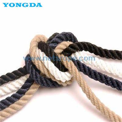 China Polyester-Seil der Verschleißfestigkeits-3-Strand zu verkaufen