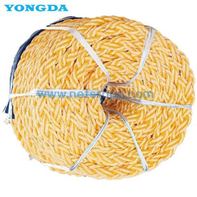 Cina 8 /12 String High Performance Braided Synthetic PP UHMWPE Mooring Rope per ormeggio / rimorchiamento / ormeggio costiero in vendita