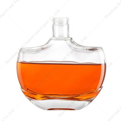 China Beverage Factory Sale Color Crystal Spray Printing Wine Liquor Brandy Whiskey Vodka XO Glass Bottle 750ml 1000ml for sale