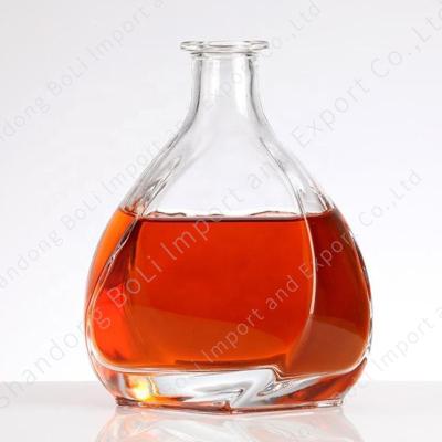 China 750ml high quality standard single shape cherry wine tequila glass bottle fancy drink wholesale in Europe for sale