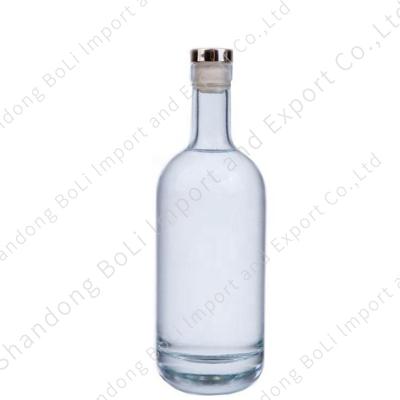 China 750ml 1000ml Beverage 750ml 1000ml Custom Extra Empy Wholesale Flint Whiskey Whiskey Vodka Rum Juniper Spirits Liquor Bottles for sale