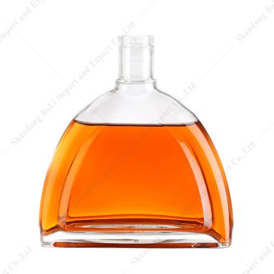 China Good Quality Customized Beverage Glass Bottle For Whiskey Brandy Gin Rum Tequila 700ml 750ml 1000ml for sale